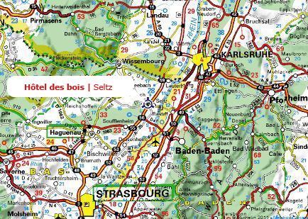 Plan d'accès Michelin Hotel des bois